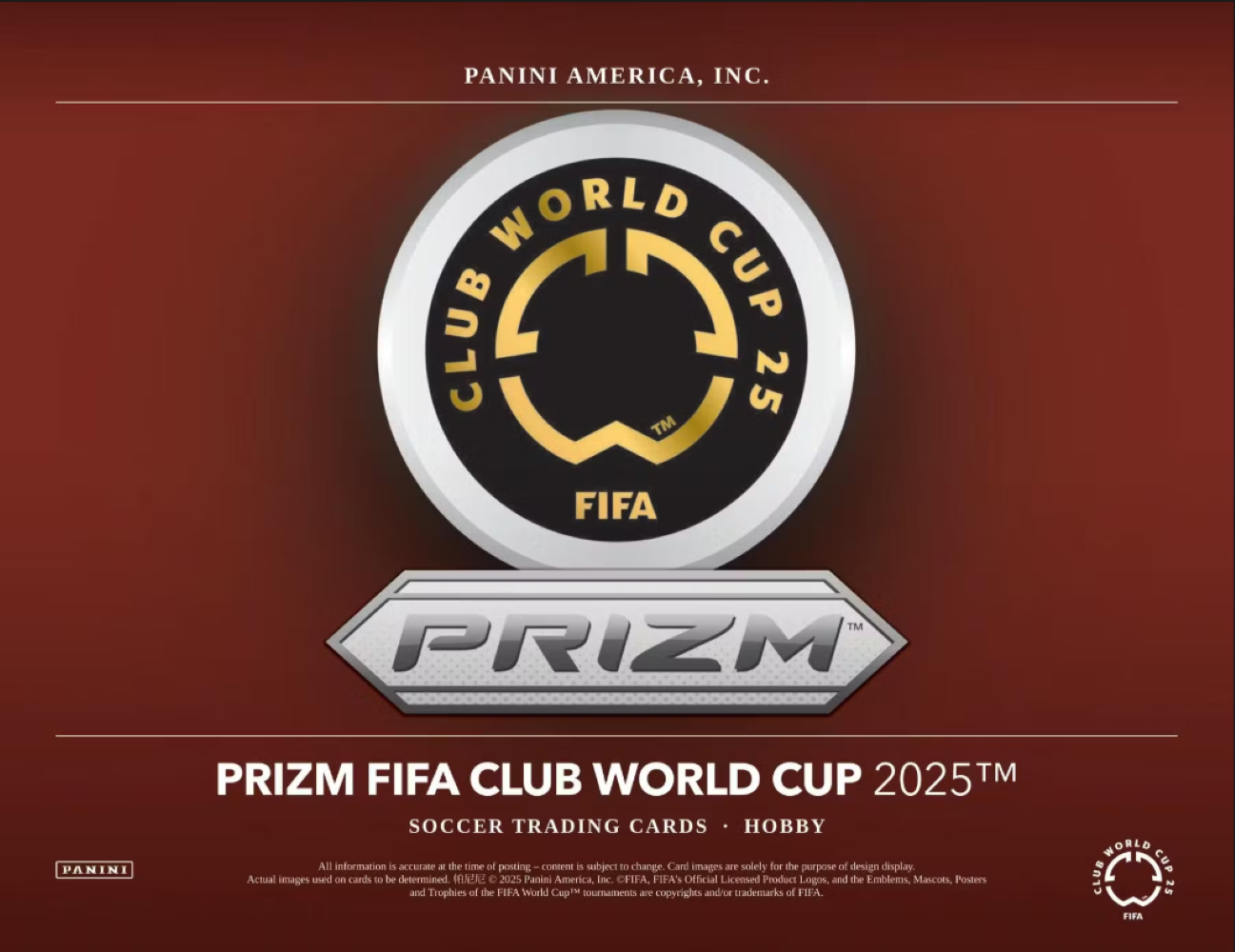 2025 Panini Prizm FIFA Club World Cup Soccer Hobby Box
